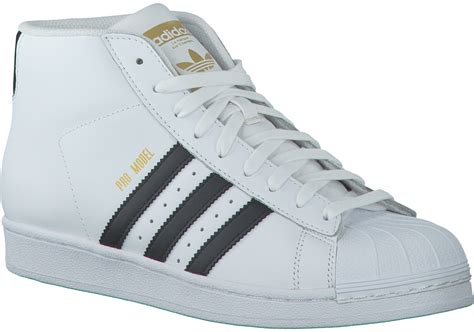 witte adidas sneakers pro model heren
